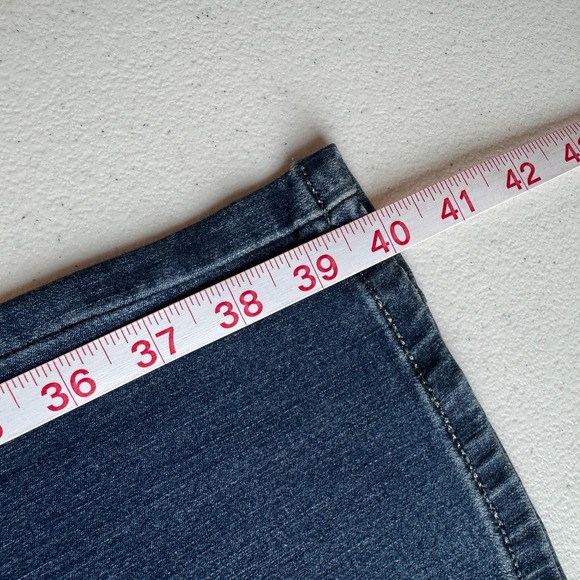 Earl Jean Jeans Womens 4 Blue Mid Rise Straight Leg Lace Rhinestone Studded - Picture 7 of 9